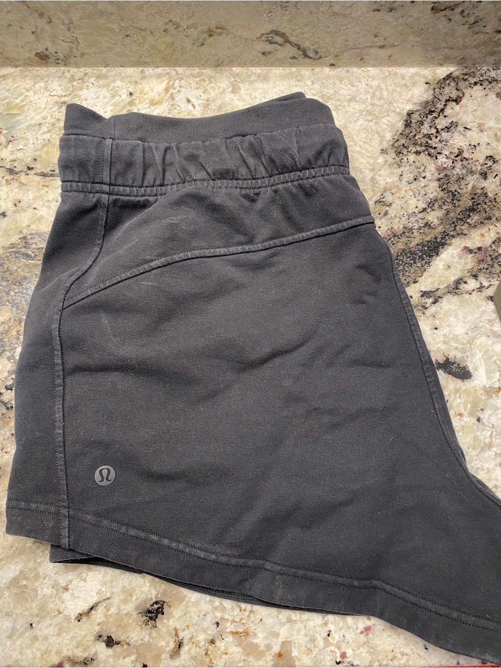 lululemon athletica Black Athletic Shorts with Subtle Logo